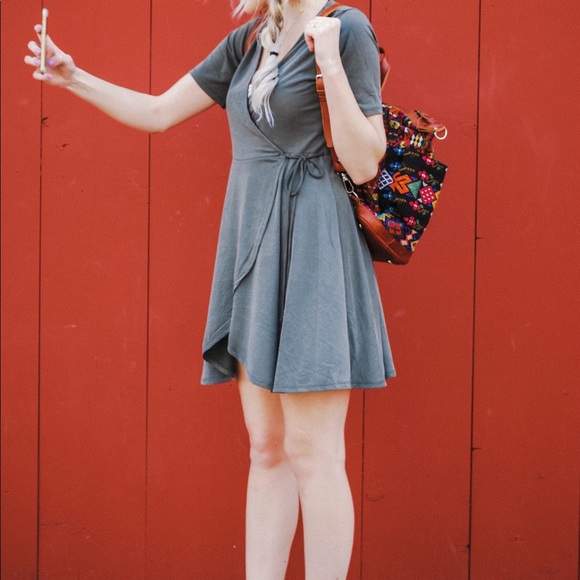 HYFVE Dresses & Skirts - Green Wrap Dress